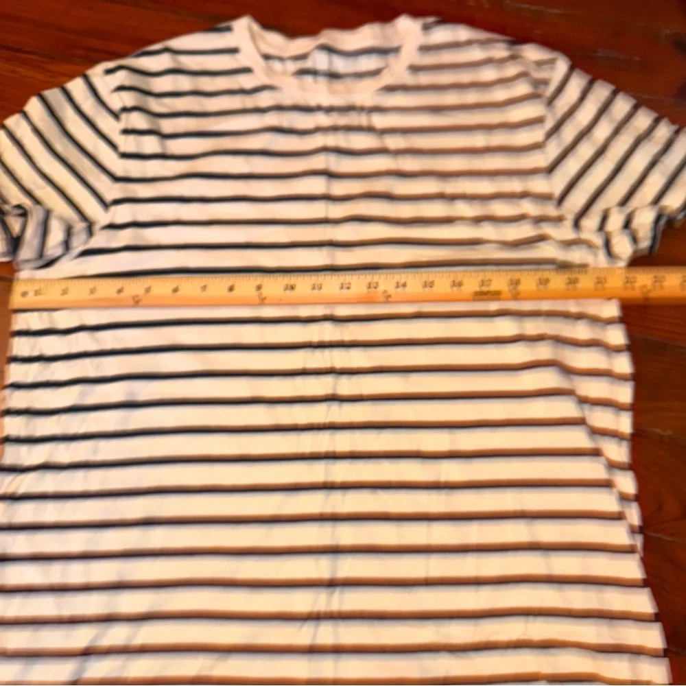 J. Crew Mercantile Broken In Slim T Shirt Striped Size XL